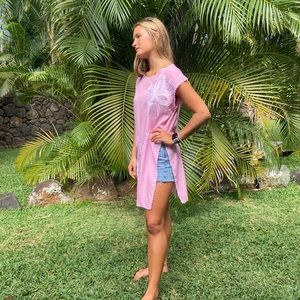 Vintage Pink Embroidered Night Dress Island Trove